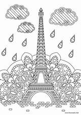 Tower Eiffel Coloring Paris Favoreads Coloriage Club Pages Adult Traveling Tour Du sketch template
