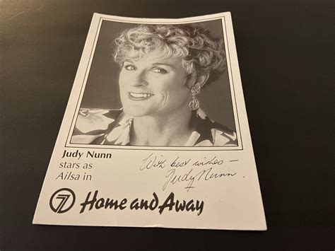 Vintage Rare 1990s Home And Away Judy Nunn As Ailsa Tv Fan Card Pre