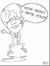 Coloring Justin Pages Bieber Caricature Getdrawings Printable Getcolorings Colorings sketch template