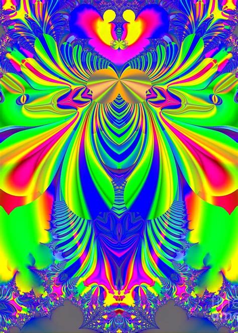 Fractal 31 Psychedelic Love Explosion Greeting Card For Sale By Rose