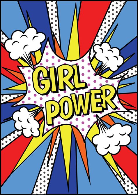 Poster Girl Power Pop Art Pop Art Posters Pop Art Wallpaper Pop