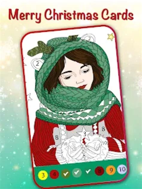 christmas cards coloring book voor android