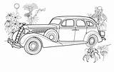 Car Coloring Vintage Pages Printable Classic Cars Categories Old Zis sketch template