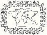 Getdrawings Multicultural Terre Tenir Autour Girotondo Unicef sketch template