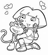 Dora Pages Colouring Diego Coloring Bestappsforkids sketch template