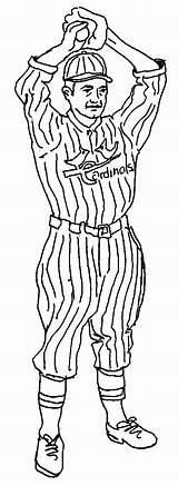 Grover Cleveland Alexander Coloring Baseball 1950 1887 Kids Pitchers sketch template