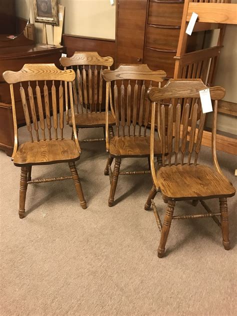 set   oak dining chairs delmarva furniture consignment