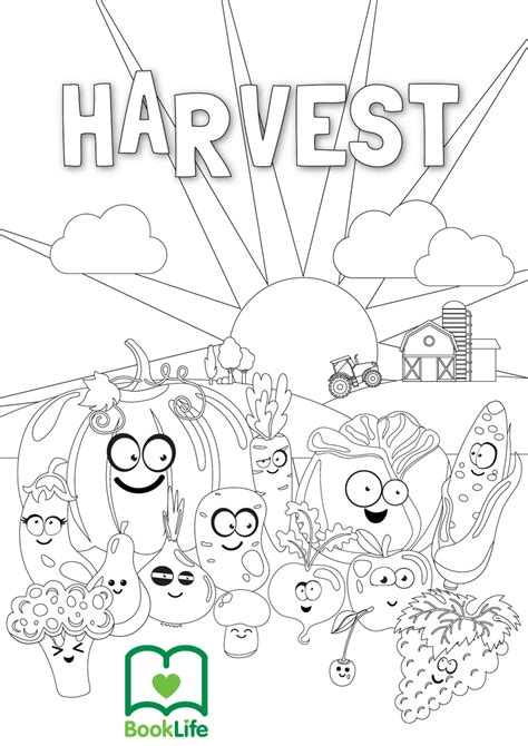 harvest colouring activity booklife