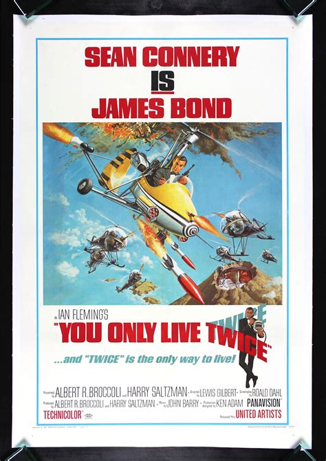 You Only Live Twice Cinemasterpieces 1967 Original Movie Poster James