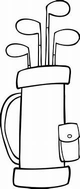 Golf Bag Coloring Pages Printable Categories sketch template