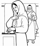 Widows Mite Religiocando Obolo Vedova Widow Testamento Parabole Xls Viuda Luke Disegni sketch template