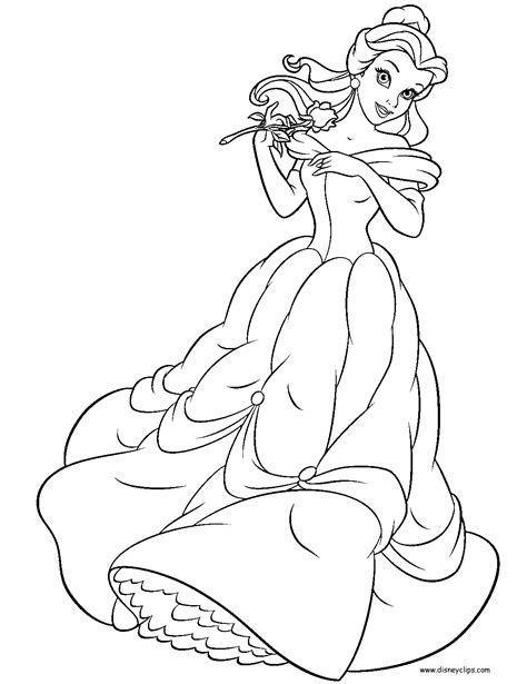 belle coloring pages  kids pictures color pages collection