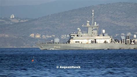 hellenic navy super vita class hs lieut krystallidis p69 patrolling