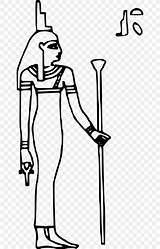 Isis Goddess Clipart Outline Colorare Deities Symbol Egipcios Dioses Iside Anubi Diosa Dios Immagini Divinità Maat Egipcio Egitto sketch template
