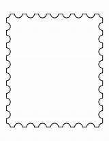 Postage sketch template
