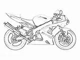 Kawasaki Zx6r sketch template