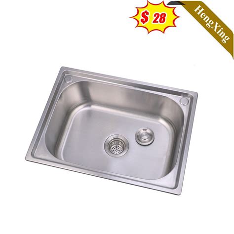 stainless steel pressing single bowl  mounted kithcen sink china kitchen accessories
