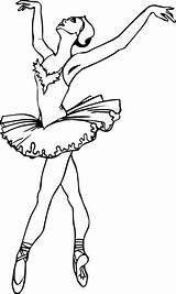 Ballerina Coloring Pages Princess Printable Getcolorings Colouring Balle Color sketch template