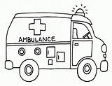 Ambulance sketch template