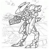 Coloring Guard Android Robot War Spaceguard Costume Big sketch template