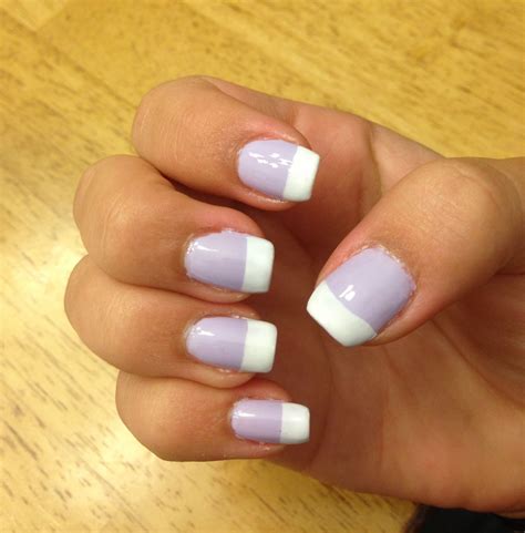 lavender nails  white tips french tip nails lavender nails nails