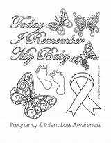Coloring Pages Loss Adult Pregnancy Infant sketch template