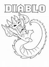 Colorir Blizzard Diablo sketch template