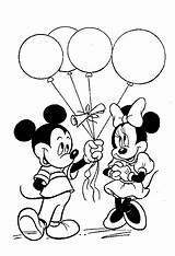 Mickey Minnie Coloring Mouse Pages Kids Colouring Printable Color Sheets Disney Micky Print Baloon Give Coloriage Cartoon Lets sketch template