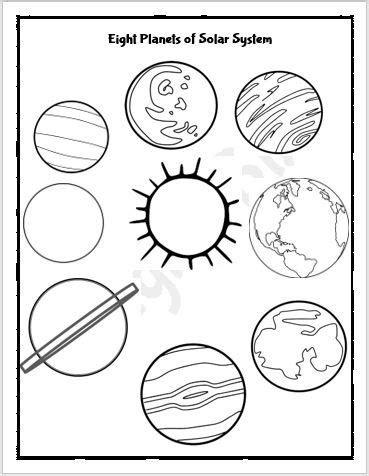 kindergarten solar system  planets worksheets englishbix