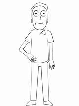 Morty Scribblefun sketch template