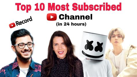 top   subscribed youtube channel   hours youtube