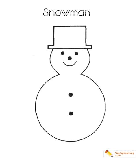 easy snowman coloring page   easy snowman coloring page