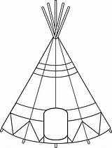 Teepee Tipi Lineart Soaring Popularity Sweetclipart Hdclipartall Clipground sketch template