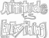 Coloring Pages Quotes Attitude Quote Kids Printable Color Sheets Everything Doodle Positive Thinking Alley Mine Light Little Print Sayings Inspirational sketch template