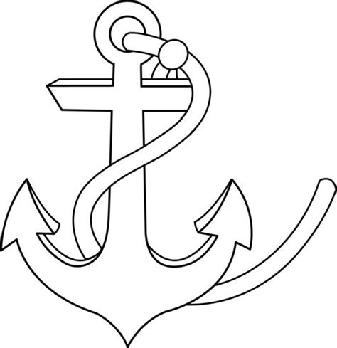 printable pictures  anchors  rope colorable anchor