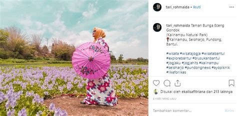 bak negeri sakura begini cantiknya kalinampu natural park di bantul