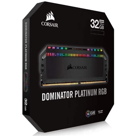 Corsair Dominator Platinum Rgb Black 32gb 2x16gb 3600mhz C18 Amd