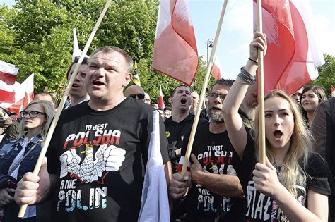 polish nationalists protest us over holocaust claims