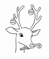 Reindeer Coloring Christmas Pages Santa Rudolph Decorations Sheets Printable Candy Print Santas Ornaments Kids Colouring Color Go Decorate Sheet Next sketch template