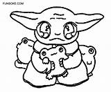 Coloring Yoda Baby Pages Printable Kids Comments Coloringhome sketch template