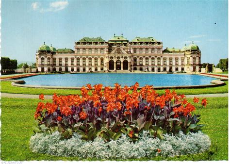 vienna  belvedere vienna austria postcard