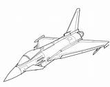 Typhoon Drawing Fighter Plane Euro Line Outline Aircraft Linework Drawings Getdrawings Fill sketch template