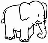 Elephant Printable Clip Coloring Pages sketch template