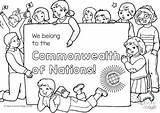 Commonwealth Colouring Kids Pages Games 2022 sketch template