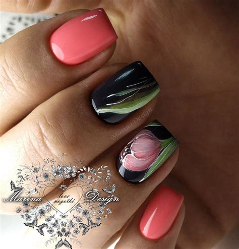 de marina design nails nail art manicure