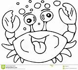 Crab Coloring Kids Pages Cute Drawing Getdrawings Template sketch template