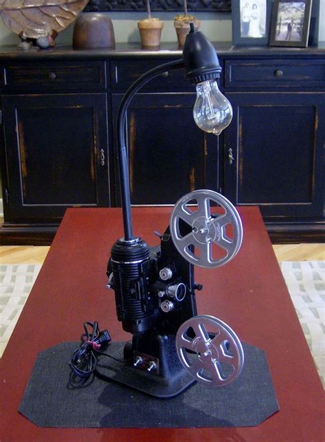 Vintage Steampunk Filmo Movie Projector Lamp Entertainment Center