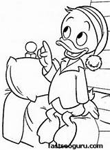 Pages Donald Duck Huey Nephews His Printablecoloring Cartoon Coloring Printable Print Kids Disney sketch template