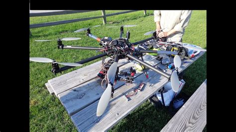 octocopter high wind camera test flight youtube