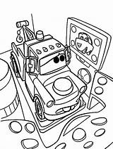 Mater Coloring Tow Pages Drawing Getdrawings Getcolorings sketch template